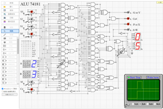 Logic circuit simulator for learning